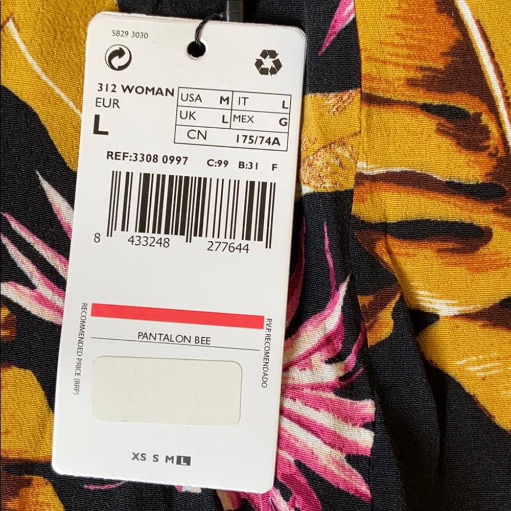 MANGO floral wide leg pants - Picture 4 of 5